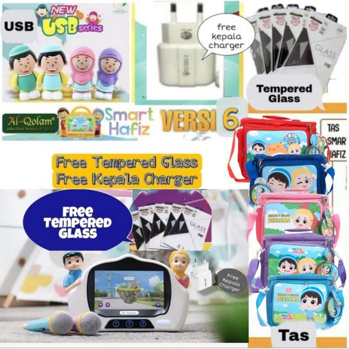Paket lengkap Smart hafiz New Versi 5, USB, Tas dan Tempered Glass