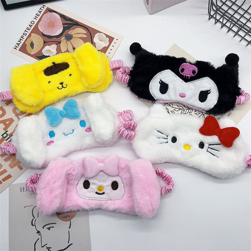 Sanrio Eye Mask Sleeping Girl'S Heart Cartoon Kuromi My Melody Cinnamoroll Kids Gift