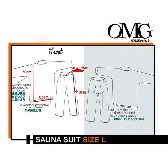 Promo Baju Sauna Suit Omg Jaket Celana Olahraga Pria Wanita Best Quality Original