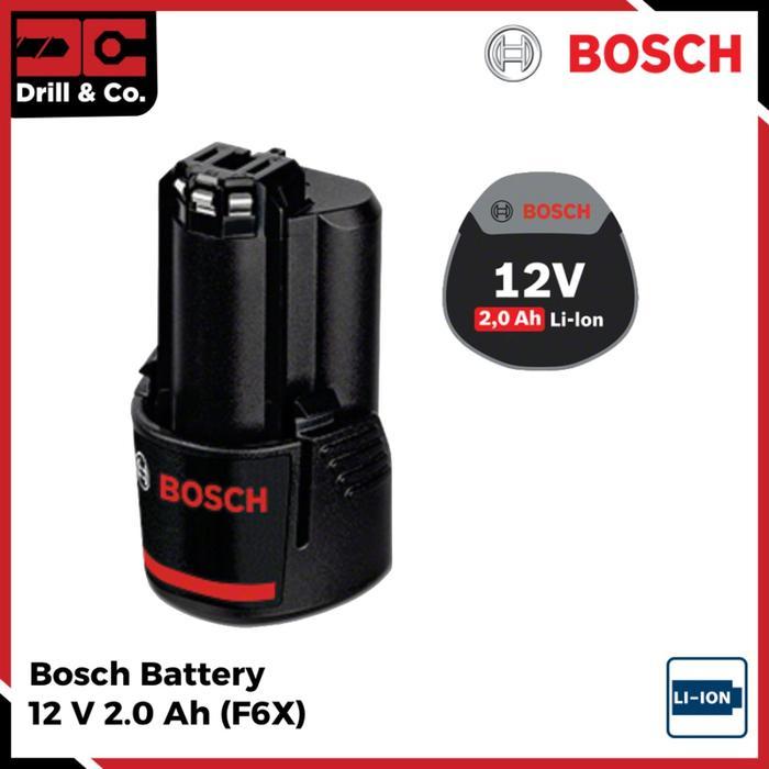 lussy- Bosch Battery Gba 12V 2.0 Ah Baterai Batre (F6X)