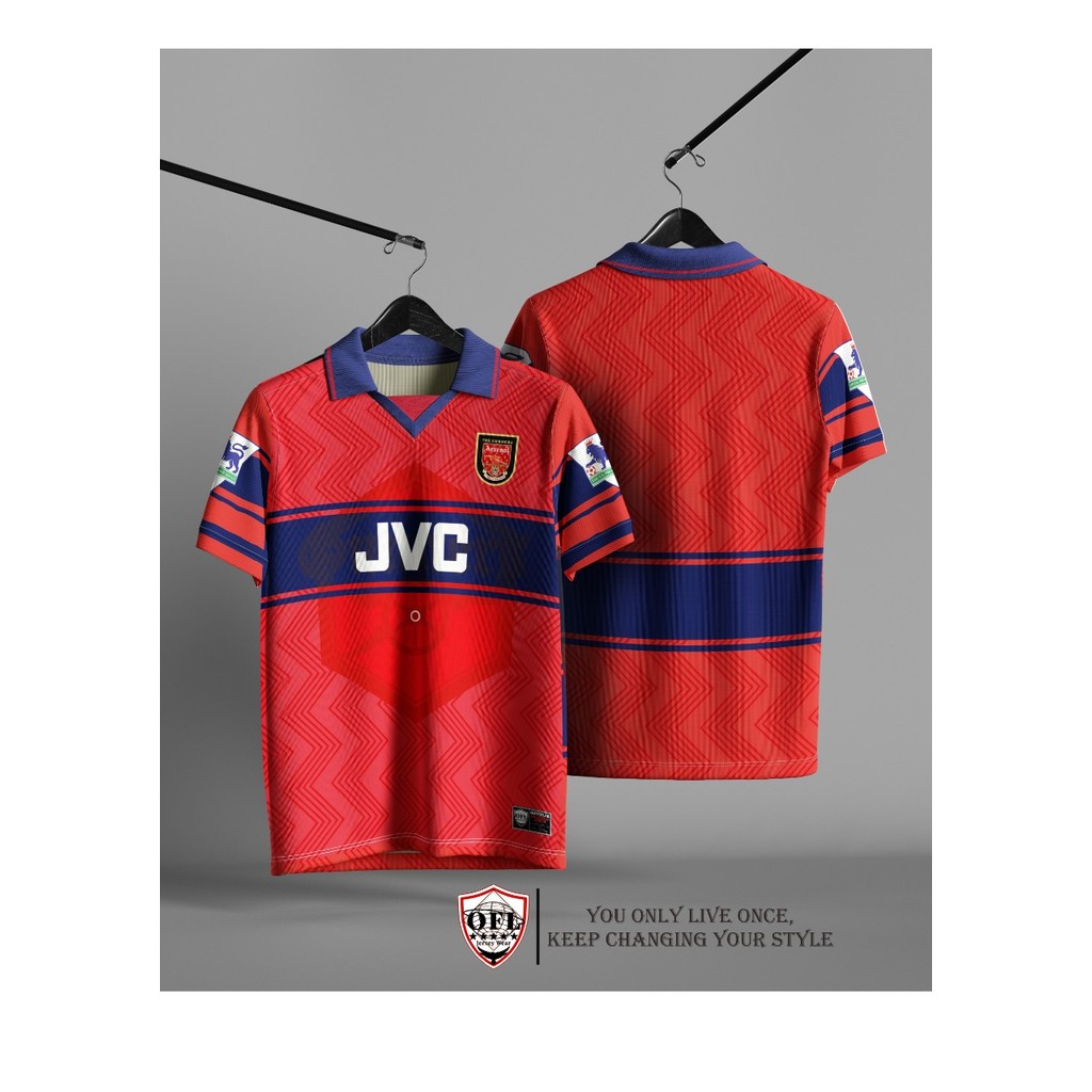 Jersey Retro Arsenal V1 JVC Merah estetik / premium / Stylish / Outfitlab / Streetwear Fan