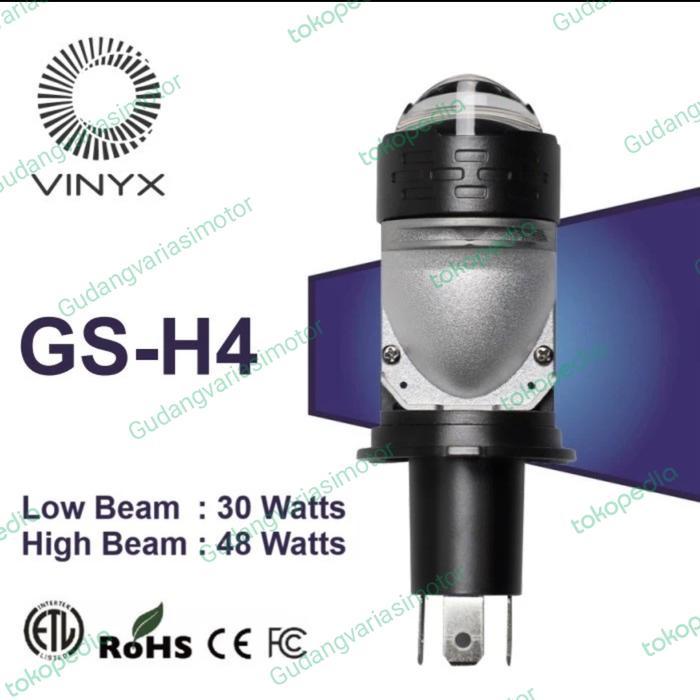Jual Lampu LED H4 VINYX GS-H4 Projie Mini Projector Lens Lensa Motor /mobil