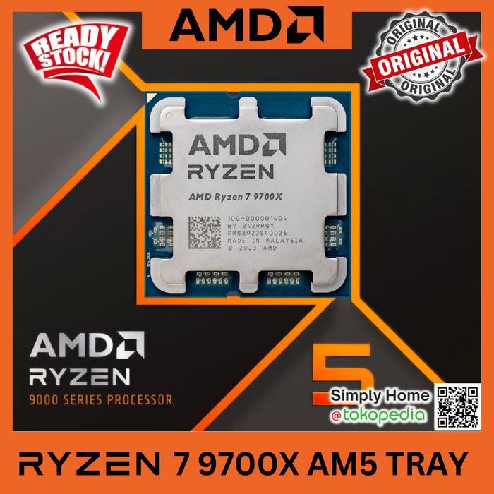 Processor AMD Ryzen 7 9700X Tray R7 Socket AM5 AI CPU PC Desktop