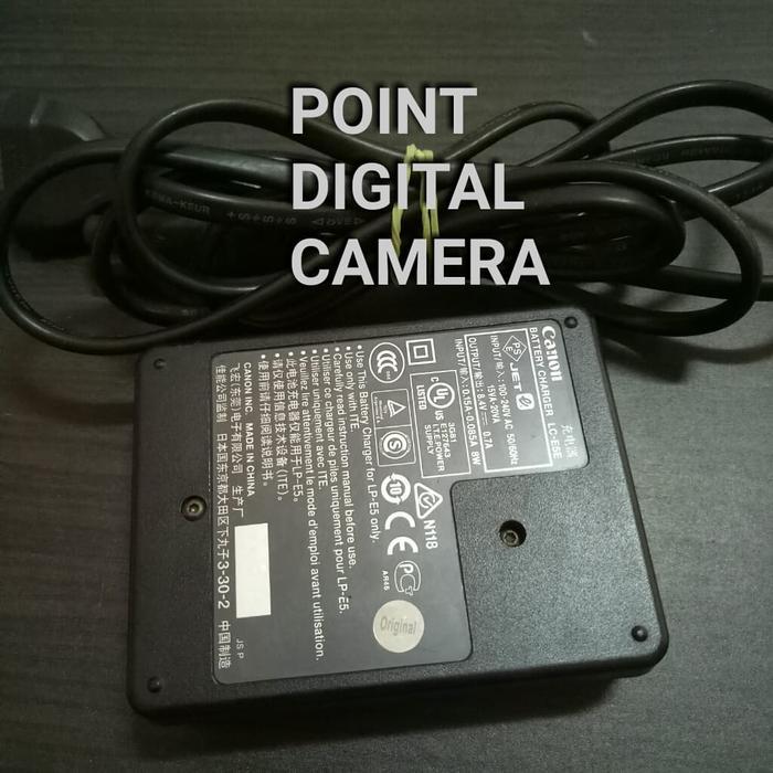 Charger Canon Lc-E5 Lc E5 Lc-E5E Lc-E5C Original Bekas 450D 500D 1000D Ready Stock