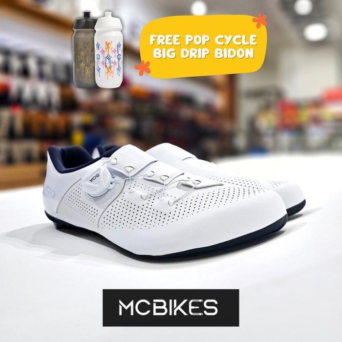 Sepatu Sepeda Shimano Road Bike Shoes SH-RC302 Wide - White