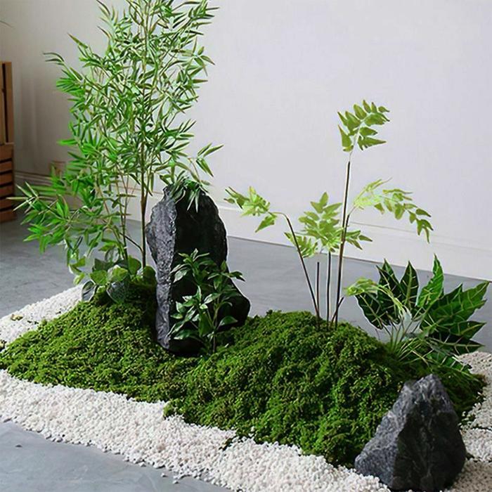 100g Rumput Sintetis Aquascape Aquarium TAwetan Tahan Lama Rumput Sintetis Aquascape Jadi