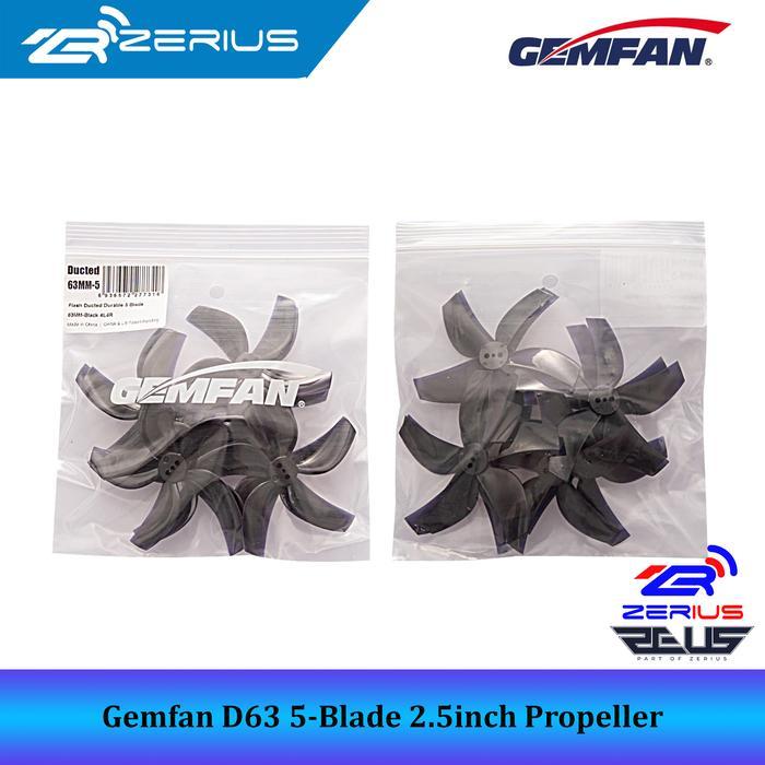 2zxv- Gemfan D63 Ducted 63Mm 2.5Inch 5-Blade 2.5 Inch Cinewhoop Propeller