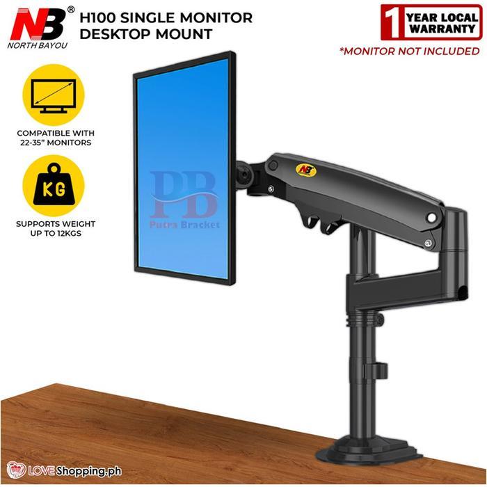 Bracket Monitor braket monitor meja pc 22''-35'' gas spring monitor
