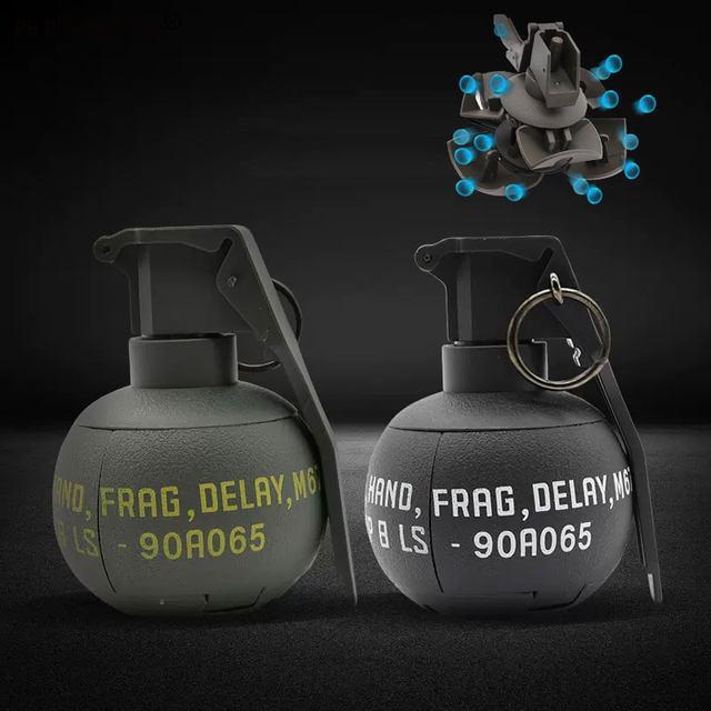 Mainan M67 Hand Grenade Gel Blaster Mainan Granat Plastik