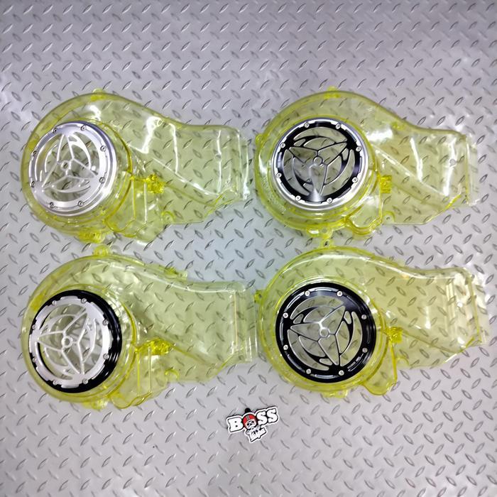 Cover Fan Transparan + Grill Fan CNC Tony Scooter Sprint Prima LX GTS