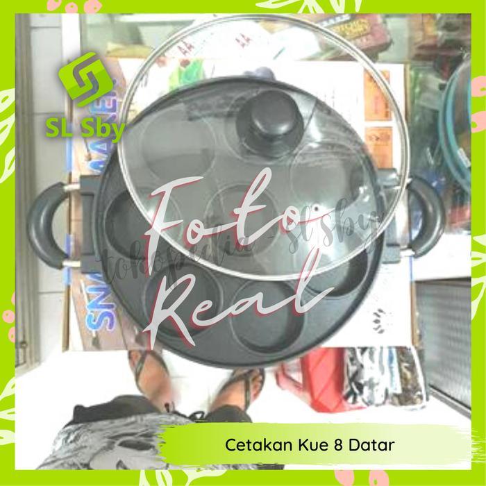 CETAKAN HAPPY CALL 8 LUBANG LUMPUR APEM SNACK MAKER KUE MARTABAK MINI