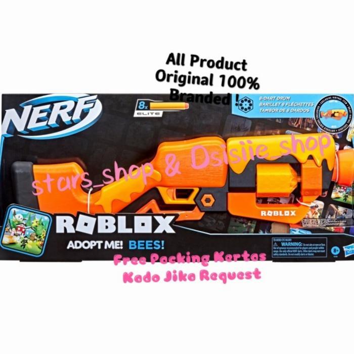 NERF ROBLOX ADOPT ME BEES 8 DART DRUM ORIGINAL - MAINAN PISTOL ROBLOX KODE 1184