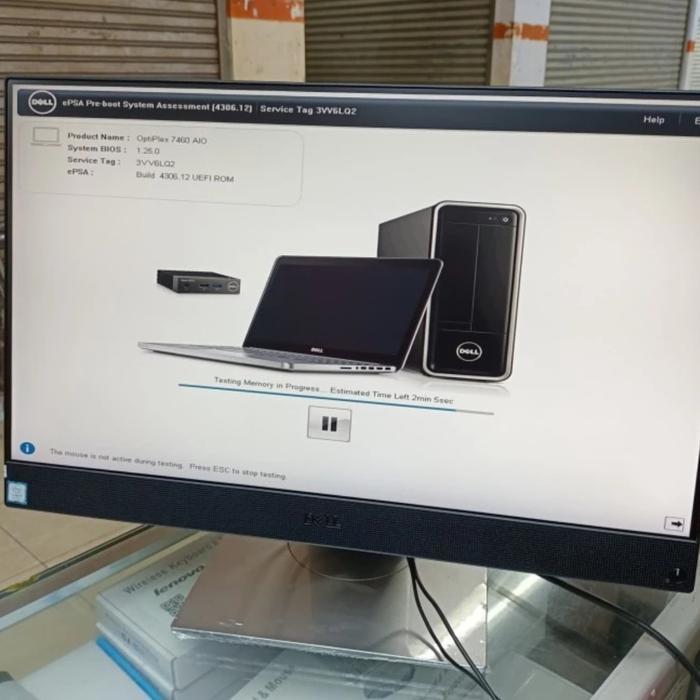 PC AIO DELL OPTIPLEX 7460 INTEL CORE I7-8700 RAM 16GB HDD 1TB +256GB