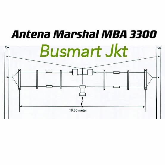 ID ANTENA MARSHAL MBA 3300 / ANTENA HF BROADBAND / ANTENA SSB