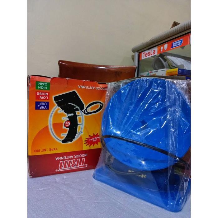 ID MINI PARABOLA INDOR ANTENA TRM TYPE MT.889 VHF+UHF TERBARU MURAH BAGUS