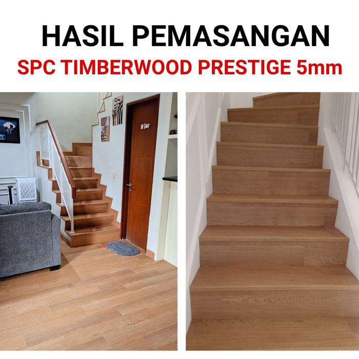 VINYL LANTAI SPC CLICK SYSTEM 5MM MURAH BERKUALITAS TIMBERWOOD FLOOR
