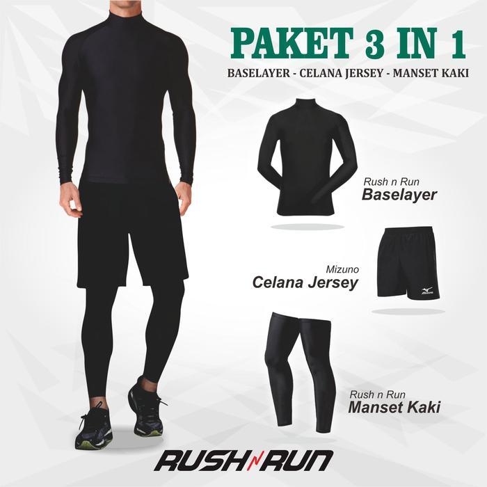 Promo PAKET BASELAYER PRIA SETELAN OLAHRAGA SEPEDA GUNUNG BASE LAYER MANSET