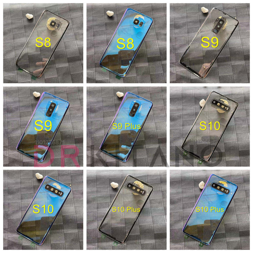 Transparent Battery Back Cover For Galaxy S8 S9 Plus S10 5G S10E Rear Housing Door Panel