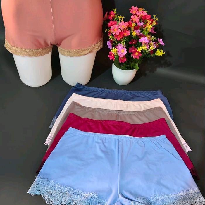 YTTX- Hotpen Polos 3 & 6 Pcs // Celana Dalam Jumbo Wanita // Celana Pendek