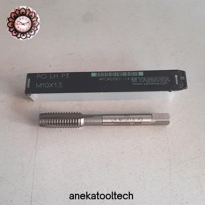 Tap Yamawa Ulir Kiri M10 Hss Lurus Tap Left Hand 10X1,5 Yamawa Hss