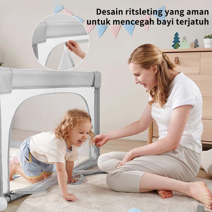 Pagar bayi Tempat tidur bayi untuk bermain bola Pagar pengaman Pagar pengaman bayi Mainan anak-anak