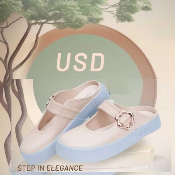 TERMURAH Sepatu Sandal Mules Wanita Porto USD Sendal Slop Karet Fuji Jelly Gesper Fashion Korea