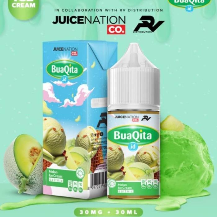 BUAQITA SALT ICE CREAM SERIES 30ML 30MG BY JUICENATION x RV