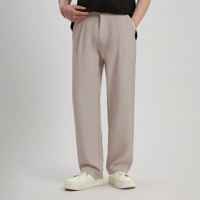 73zqe- Kasual Celana Cream Prime Wide Baggy Loose Pants