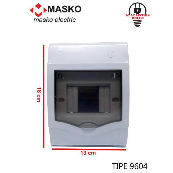 BOX MCB 4 GROUP MASKO 9604 / RUMAH MCB INBOW / IB / MASKO 2 - 4 GROUP