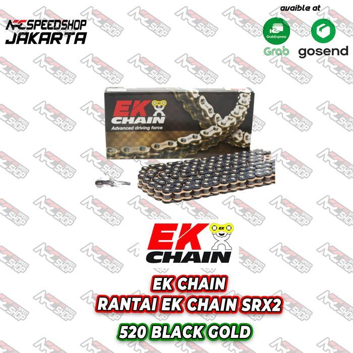 Rantai EK Chain SRX2 520 120 Black Gold XRING ZX25R NINJA R25 CBR250RR