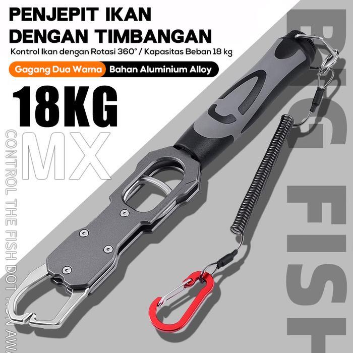 Ikan Grip Set / Fish Lip Grip / Pegangan Bibir Ikan Paduan Aluminium Dengan Timbangan - Alat