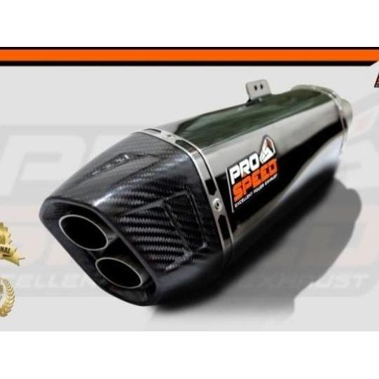 Knalpot Prospeed Shark Black New Yamaha R25 Prospeed Exhaust