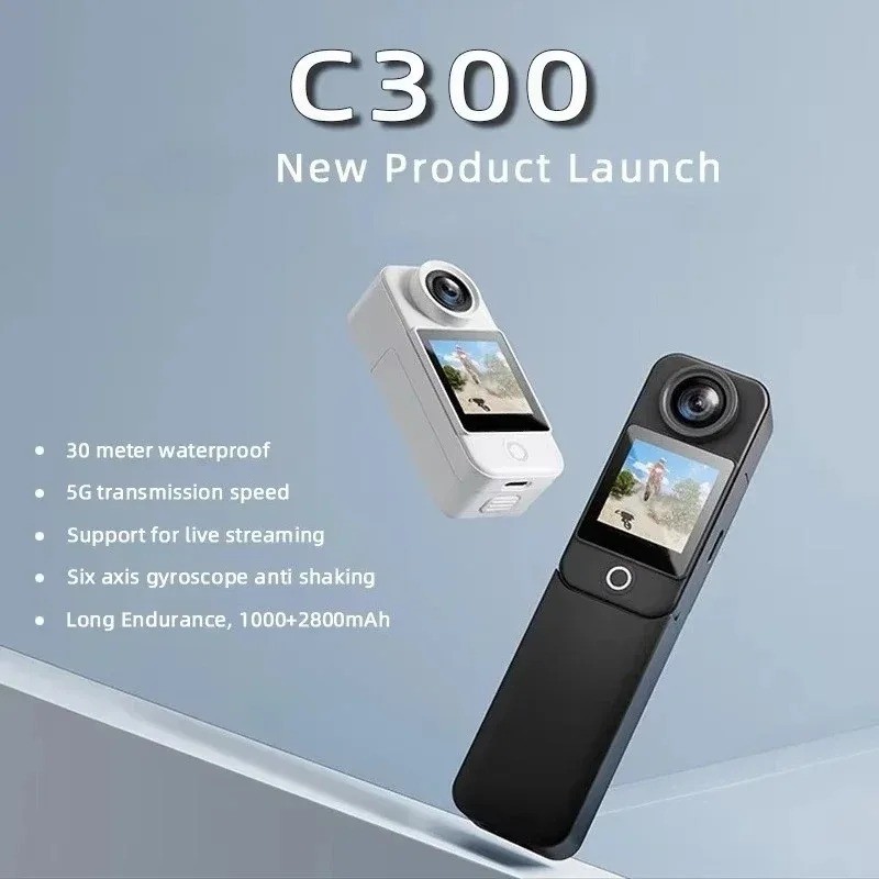 4K Wifi Sport Camera 5.7K Vr 360 Action Cam With Anti-Shake & Live Streaming