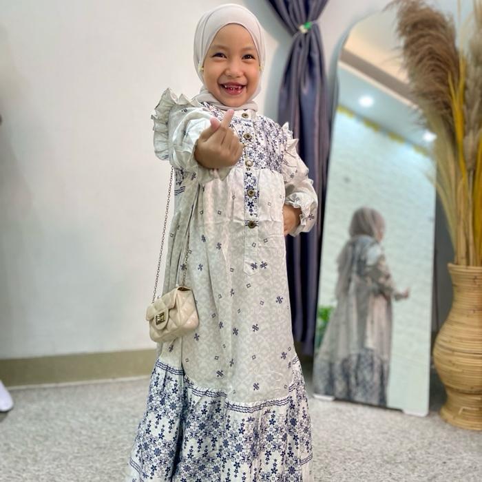 CUCI GUDANG MOANA series by assyabiya/ gamis anak perempuan / Dress anak Wanita Silk