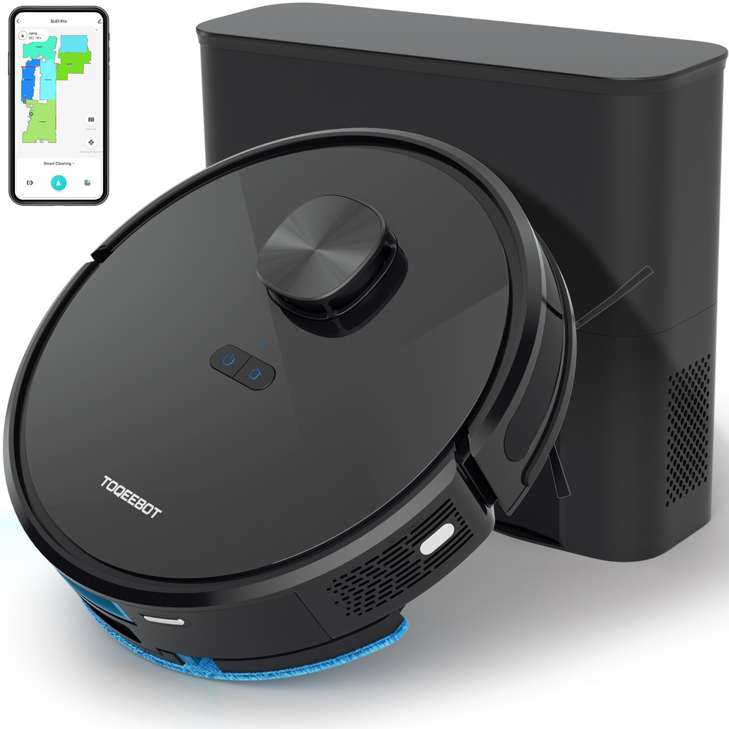 Toqeebot Robot Cleaner With Mop With 2.5L Self-Emptying Station, 4500Pa Robot Cleaner, Lidar