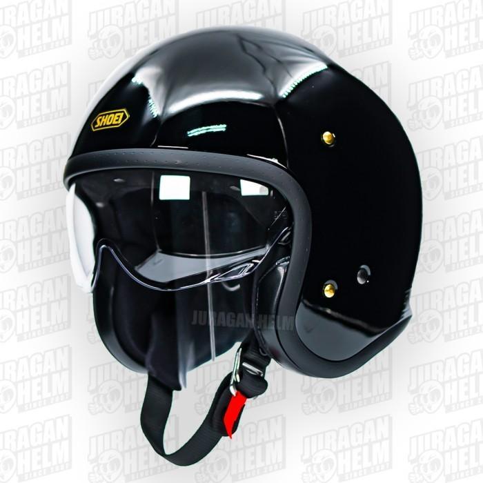 ASLI Shoei JO BLACK GLOSSY Half Face READY STOCK