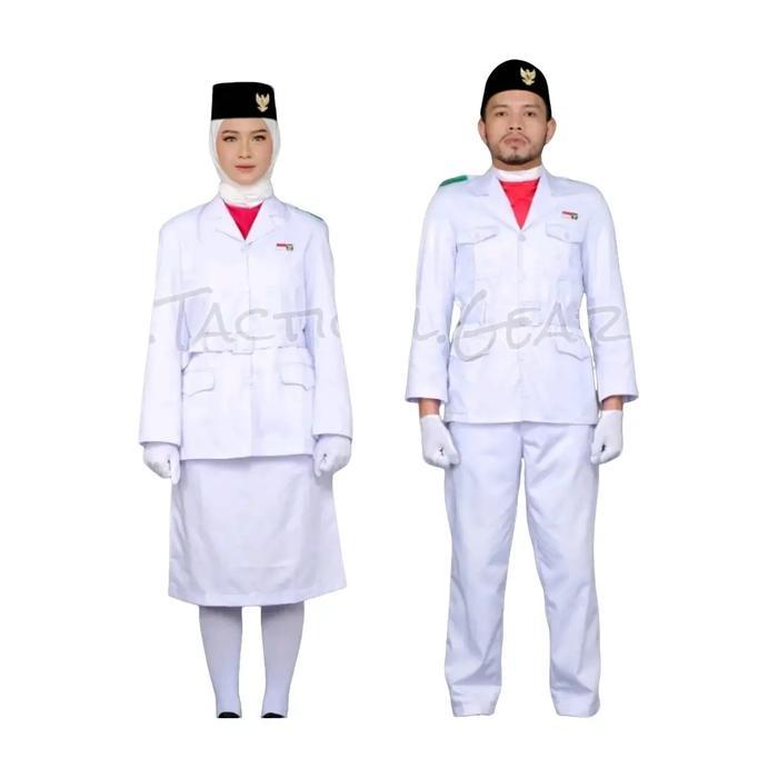 Baju Seragam Pdu Paskibra 1 Stel Lengkap Komplit Cowok Maupun Cewek Fashion Pria Wanita Lengkap Siap