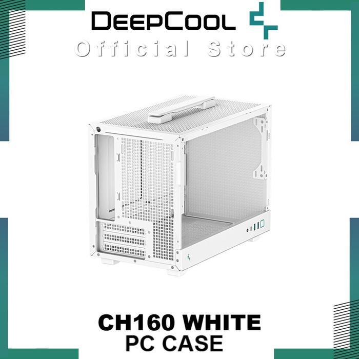 DEEPCOOL CH160 WHITE ULTRA PORTABLE MINI-ITX CASING KOMPUTER
