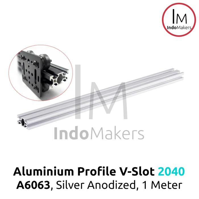 Aluminium Profile / Extrusion A6063 V Slot 2040 Linear Rail Silver