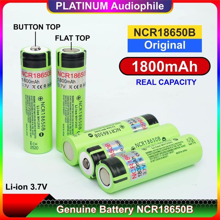 Baterai 18650 1800MAH 3.7V 4.2V Batre Original Battery Lithium Li-ion NCR 18650B