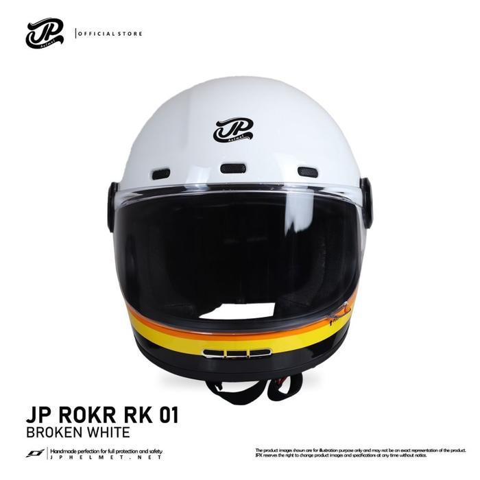 yng9- Helm Fullface Retro Jp - Rokr Motif - Rokr Rk 01
