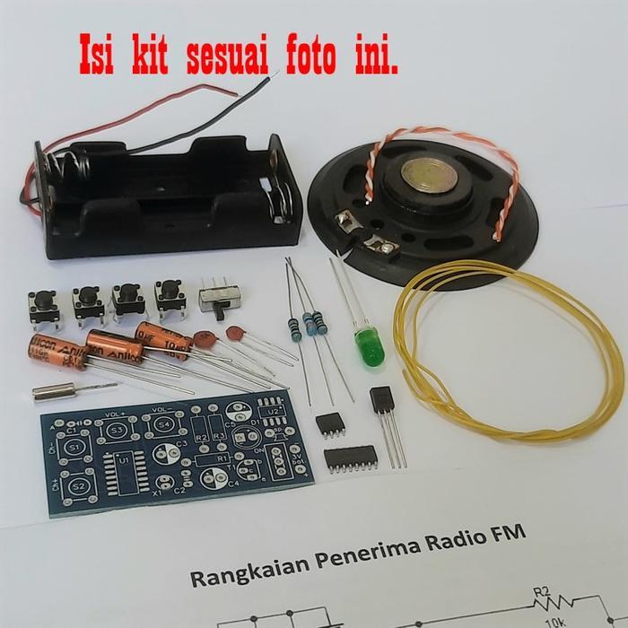 News Kit DIY rangkaian PCB penerima radio FM tuner receiver