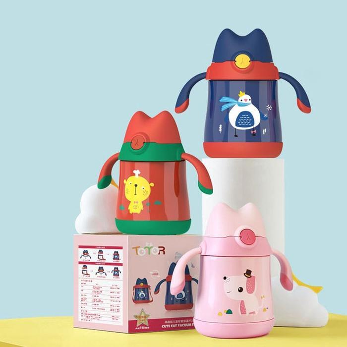 Botol Minum Anak Karakter X&W J-2225 Stainless Steel 350Ml