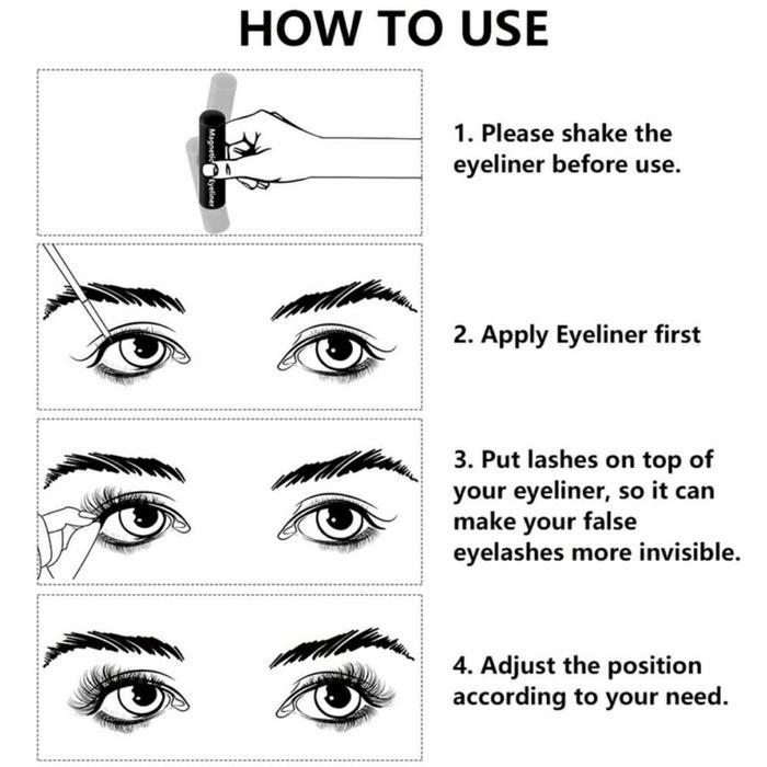 BYDC- Bulu Mata Magnet / Magnetic Eyelash / Magnetic Eyeliner Eyelash Suit