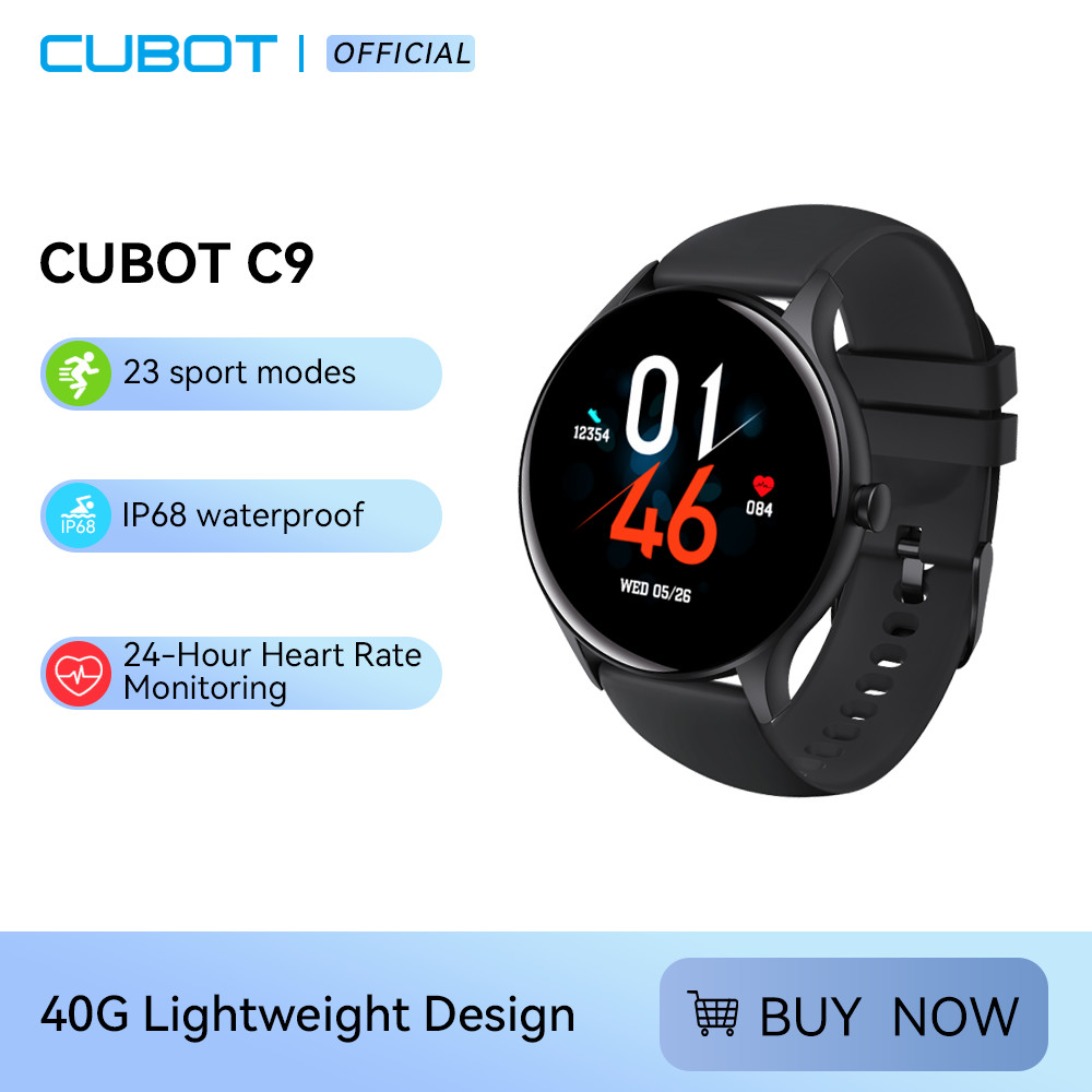 Cubot C9 Sport Smart Watch Heart Rate Monitor Fitness Ip68 Waterproof Smartwatch For Men Women For