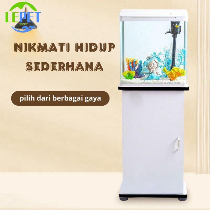 LEPET Meja aquarium minimalis 400 / Kabinet aquarium / meja aquascape / akuarium cabinet / lemari