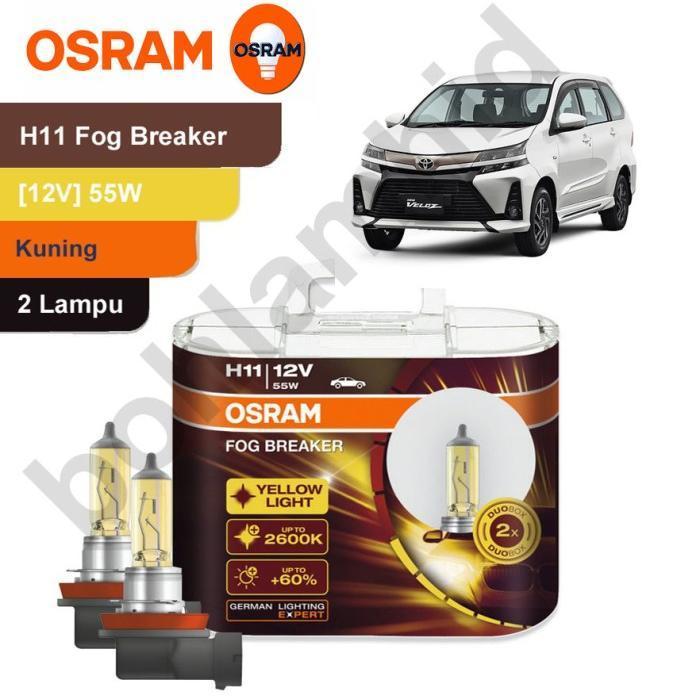 Lampu Mobil OSRAM H11 HALOGEN Kuning Gold 2600K