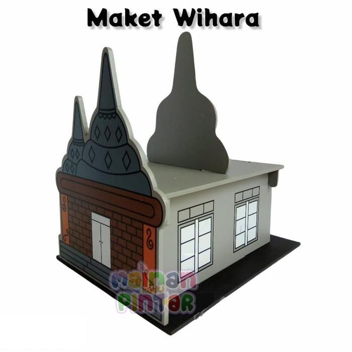 Maket Rumah Ibadah 3D Masjid Gereja Pura Wihara Klenteng Kode 55