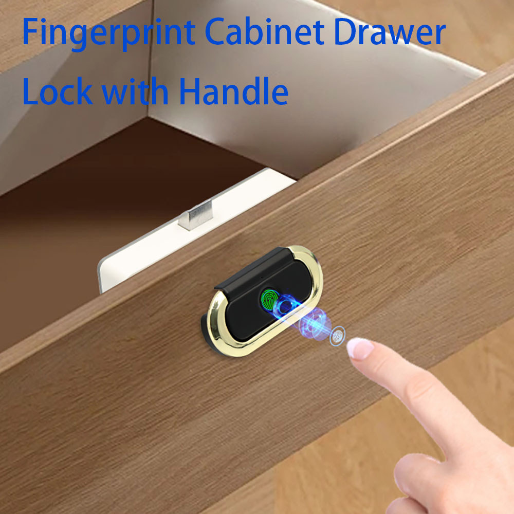 Fingerprint Drawer Lock Cabinet Lock Invisible Keyless Unlock Electronic Fingerprint Furniture