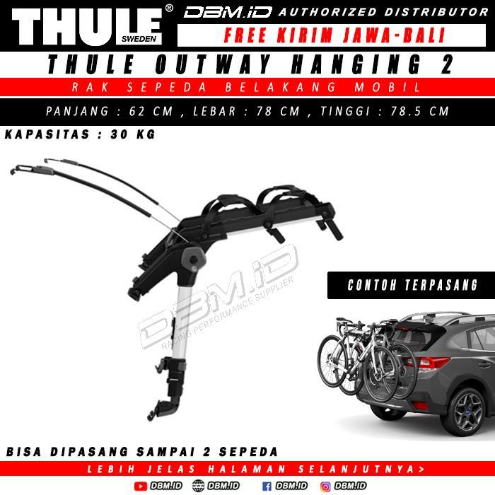 Ready THULE Outway Hanging 2 Rak Sepeda Bagasi Belakang Mobil 2 Sepeda